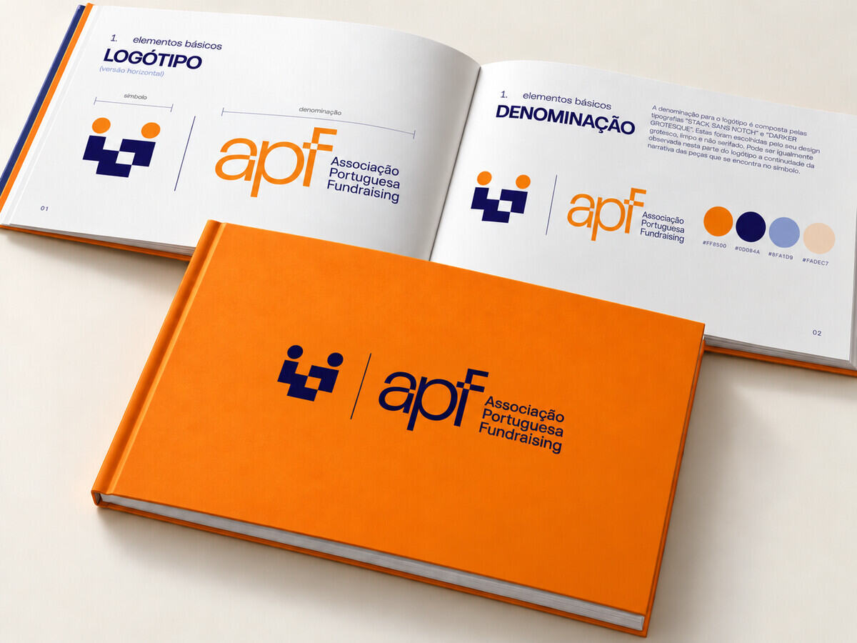 Brandbook da identidade visual da Associação Portuguesa de Fundraising
